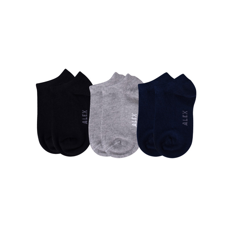 Մանկական կարճ միագույն գուլպա 3 զույգ